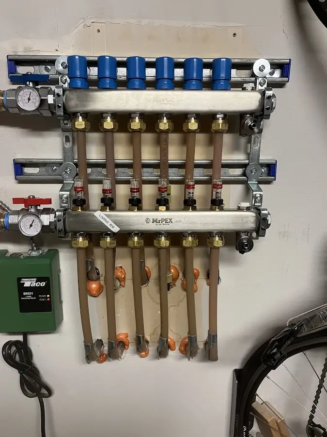 Plumber performing Leak Detection at a residential property in Valdese